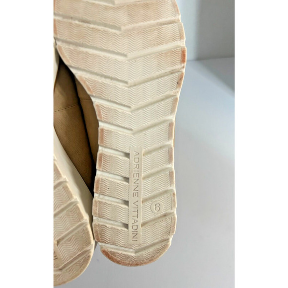 Adrienne Vittadini Tumult Fringe Platform Loafer Women's Leather Wedge SZ 6 - Picture 10 of 10